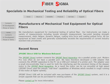 Tablet Screenshot of fibersigma.com